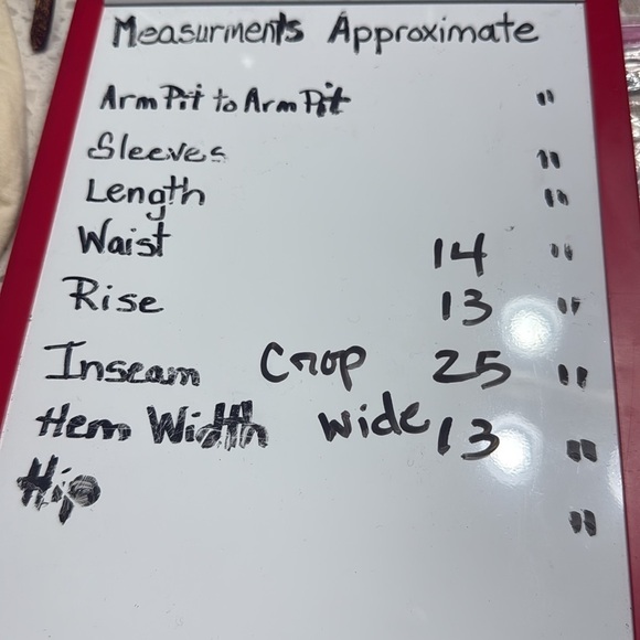 MNG Cream Wide Leg Crop Pants SZ S Viscose flat front pull on summer casual GUC - Picture 6 of 6